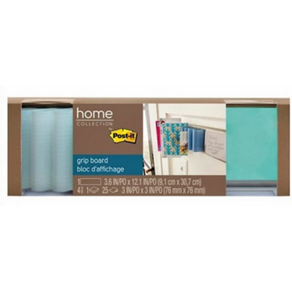 Post-It Home Collection Grip Board Command Hanging Strips and Post-It Notes